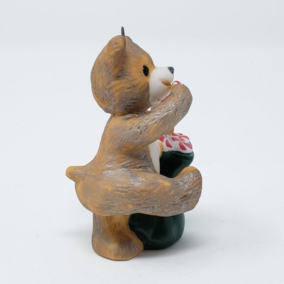 Lot of 4 1989 Hallmark Cinnamon Bear Porcelain Ornament - Picture 7 of 9